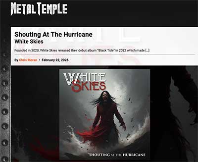 White Skies Shouting At The Hurricane review by Metal Temple