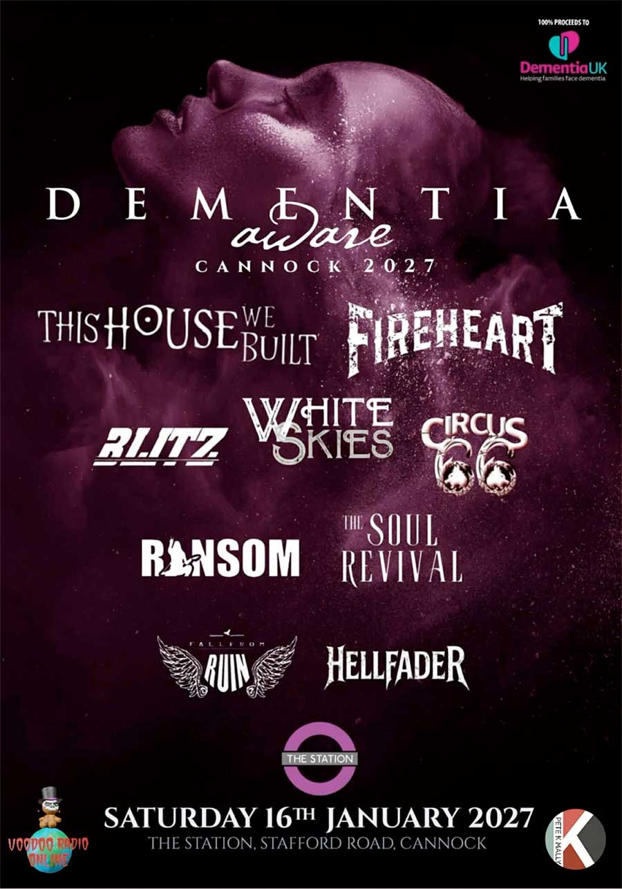 White Skies play Dementia Aware 2027 poster